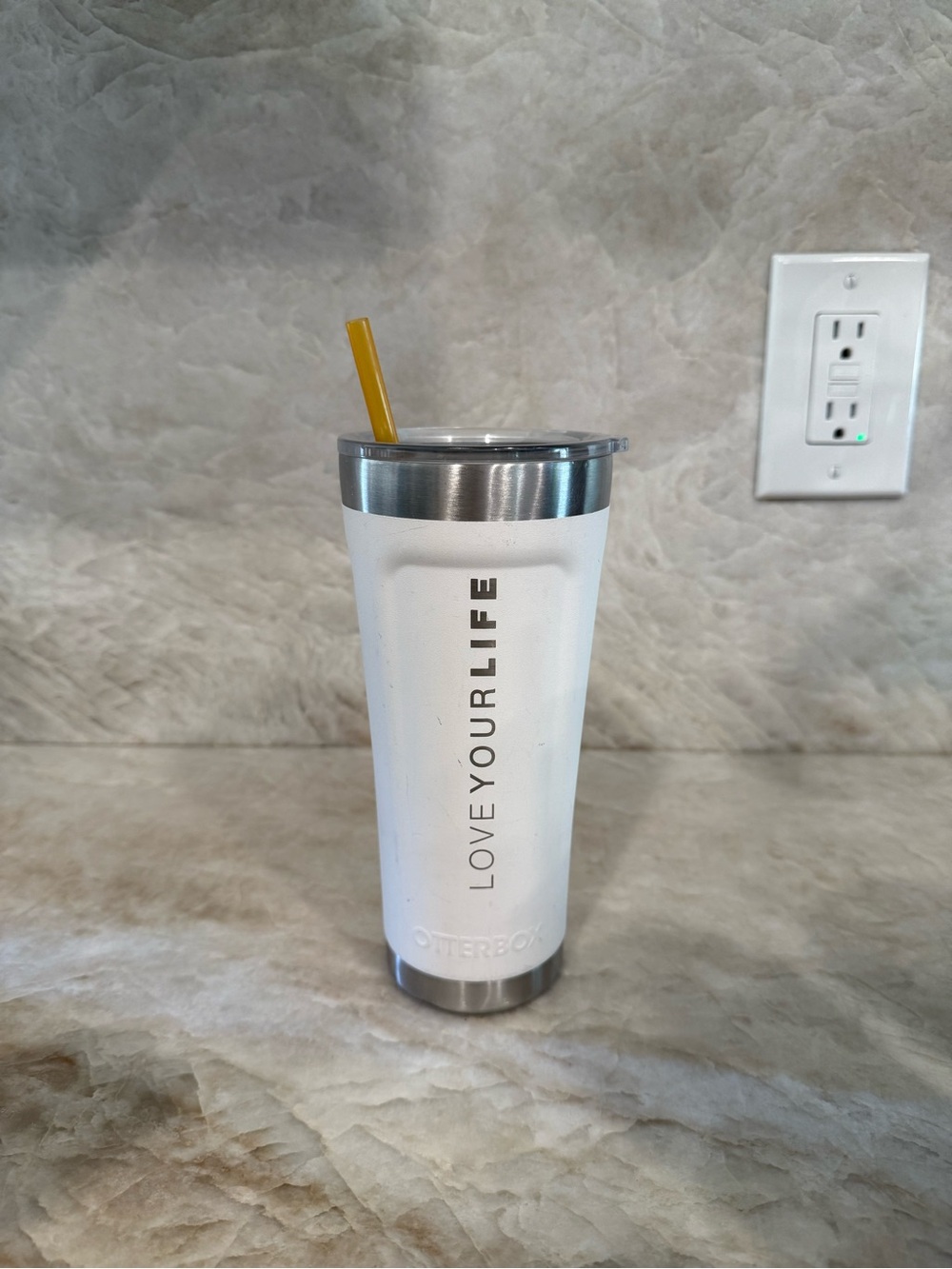OtterBox 20 oz Insulated Stainless Steel Tumbler – “LOVE YOUR LIFE”